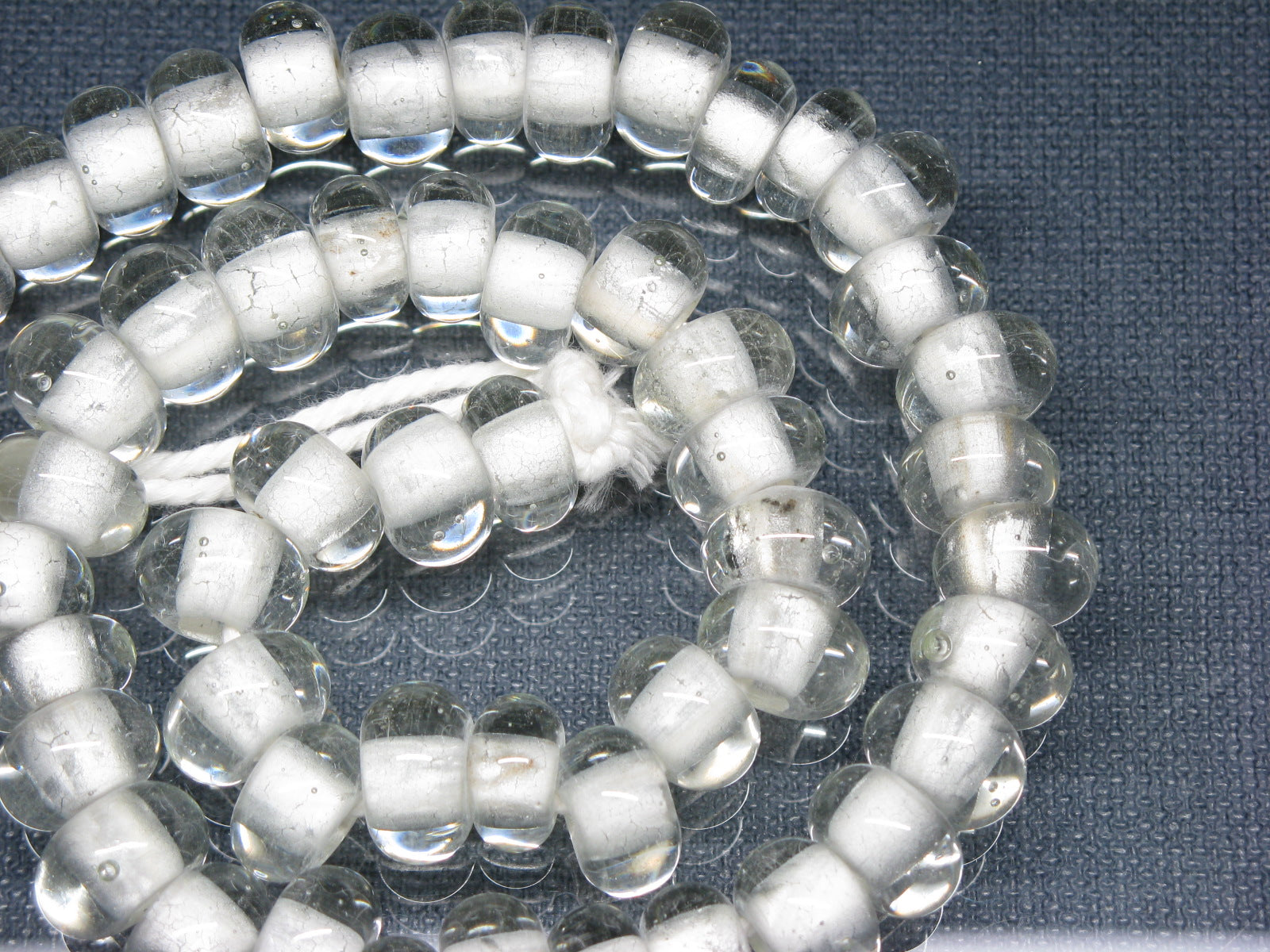 ケロリンさま専用SAADガラスビーズ ブレス2点、太陽神コンチョまとめ売り TOKO-BEADS |AG018-07N ガラスビーズ（連） 12~13mm