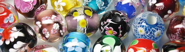 トコ・ビーズ | 花柄とんぼ玉