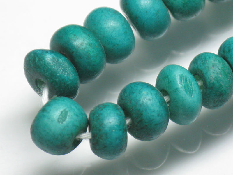 | TOKO-BEADS |AB182N-02 ボーンビーズ（連） 7~7.5mmとんぼ玉,ビーズ,トンボ玉,アジア,インド,エスニック,手作り,パーツ,アクセサリー