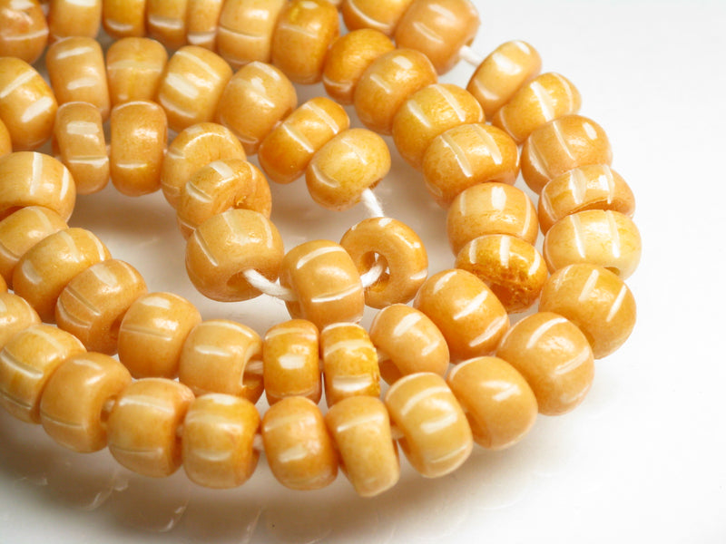 TOKO-BEADS AB183N-62 Bone bead (strand) 8.5~9mm AB183N-62 ボーンビーズ（連） 8.5~9mm Asian bead & African bead  Handmade,Lampeork,bead,asia,india,ethnic,parts,accessory,beads とんぼ玉,ビーズ,トンボ玉,アジア,インド,エスニック,手作り,パーツ,アクセサリー