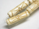 TOKO-BEADS AB183-70N Bone bead (strand) 7.5~9mm AB183-70N ボーンビーズ（連） 7.5~9mm Asian bead & African bead  Handmade,Lampeork,bead,asia,india,ethnic,parts,accessory,beads とんぼ玉,ビーズ,トンボ玉,アジア,インド,エスニック,手作り,パーツ,アクセサリー