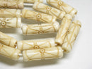 TOKO-BEADS AB183-70N Bone bead (strand) 7.5~9mm AB183-70N ボーンビーズ（連） 7.5~9mm Asian bead & African bead  Handmade,Lampeork,bead,asia,india,ethnic,parts,accessory,beads とんぼ玉,ビーズ,トンボ玉,アジア,インド,エスニック,手作り,パーツ,アクセサリー
