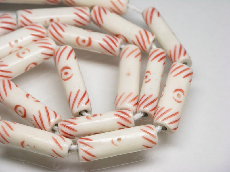 TOKO-BEADS AB184-13N Bone bead (strand) 5.5~6.5mm AB184-13N ボーンビーズ（連） 5.5~6.5mm Asian bead & African bead  Handmade,Lampeork,bead,asia,india,ethnic,parts,accessory,beads とんぼ玉,ビーズ,トンボ玉,アジア,インド,エスニック,手作り,パーツ,アクセサリー
