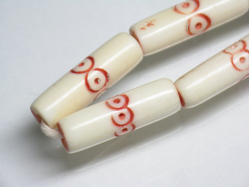 TOKO-BEADS AB184-19N Bone bead (strand) 5.5~6.5mm AB184-19N ボーンビーズ（連） 5.5~6.5mm Asian bead & African bead  Handmade,Lampeork,bead,asia,india,ethnic,parts,accessory,beads とんぼ玉,ビーズ,トンボ玉,アジア,インド,エスニック,手作り,パーツ,アクセサリー