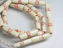 TOKO-BEADS AB184-19N Bone bead (strand) 5.5~6.5mm AB184-19N ボーンビーズ（連） 5.5~6.5mm Asian bead & African bead  Handmade,Lampeork,bead,asia,india,ethnic,parts,accessory,beads とんぼ玉,ビーズ,トンボ玉,アジア,インド,エスニック,手作り,パーツ,アクセサリー