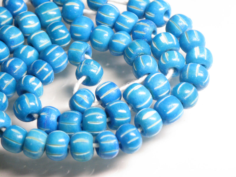TOKO-BEADS AB191N-34 Bone bead (strand) 8~9mm AB191N-34 ボーンビーズ（連） 8~9mm Asian bead & African bead  Handmade,Lampeork,bead,asia,india,ethnic,parts,accessory,beads とんぼ玉,ビーズ,トンボ玉,アジア,インド,エスニック,手作り,パーツ,アクセサリー