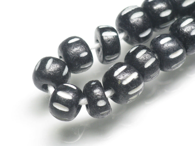 TOKO-BEADS AB191N-52 Bone bead (strand) 8mm AB191N-52 ボーンビーズ（連） 8mm Asian bead & African bead  Handmade,Lampeork,bead,asia,india,ethnic,parts,accessory,beads とんぼ玉,ビーズ,トンボ玉,アジア,インド,エスニック,手作り,パーツ,アクセサリー