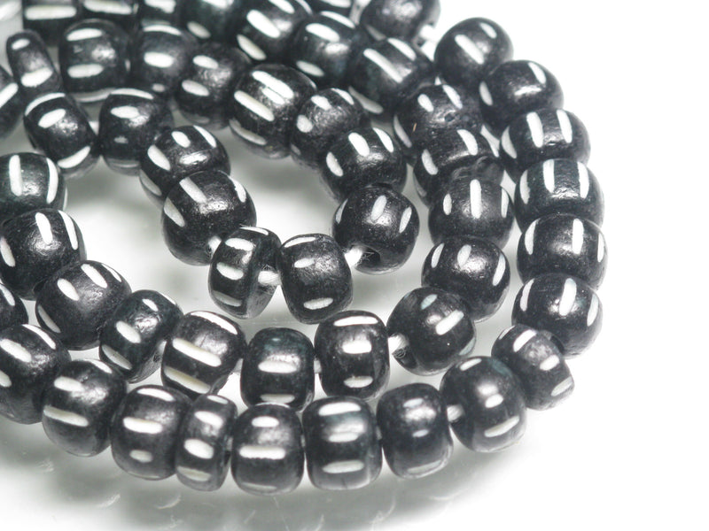 TOKO-BEADS AB191N-52 Bone bead (strand) 8mm AB191N-52 ボーンビーズ（連） 8mm Asian bead & African bead  Handmade,Lampeork,bead,asia,india,ethnic,parts,accessory,beads とんぼ玉,ビーズ,トンボ玉,アジア,インド,エスニック,手作り,パーツ,アクセサリー