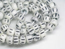 TOKO-BEADS AB191-53N Bone bead (strand) 8mm AB191-53N ボーンビーズ（連） 8mm Asian bead & African bead  Handmade,Lampeork,bead,asia,india,ethnic,parts,accessory,beads とんぼ玉,ビーズ,トンボ玉,アジア,インド,エスニック,手作り,パーツ,アクセサリー