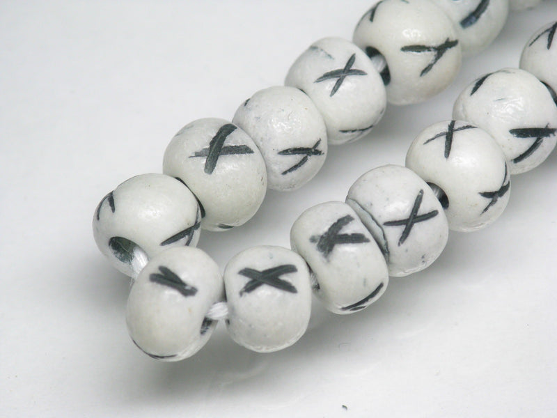 TOKO-BEADS AB191N-54 Bone bead (strand) 8~8.5mm AB191N-54 ボーンビーズ（連） 8~8.5mm Asian bead & African bead  Handmade,Lampeork,bead,asia,india,ethnic,parts,accessory,beads とんぼ玉,ビーズ,トンボ玉,アジア,インド,エスニック,手作り,パーツ,アクセサリー