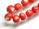TOKO-BEADS AB195-64N Bone bead (strand) 8~9.5mm AB195-64N ボーンビーズ（連） 8~9.5mm Asian bead & African bead  Handmade,Lampeork,bead,asia,india,ethnic,parts,accessory,beads とんぼ玉,ビーズ,トンボ玉,アジア,インド,エスニック,手作り,パーツ,アクセサリー