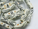 TOKO-BEADS AB195-07N Bone bead (strand) 5.5~7mm AB195-07N ボーンビーズ（連） 5.5~7mm Asian bead & African bead  Handmade,Lampeork,bead,asia,india,ethnic,parts,accessory,beads とんぼ玉,ビーズ,トンボ玉,アジア,インド,エスニック,手作り,パーツ,アクセサリー