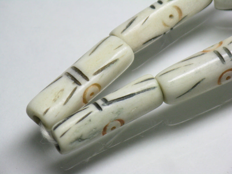 TOKO-BEADS AB195-08N Bone bead (strand) 5.5~7mm AB195-08N ボーンビーズ（連） 5.5~7mm Asian bead & African bead  Handmade,Lampeork,bead,asia,india,ethnic,parts,accessory,beads とんぼ玉,ビーズ,トンボ玉,アジア,インド,エスニック,手作り,パーツ,アクセサリー