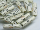 TOKO-BEADS AB195-08N Bone bead (strand) 5.5~7mm AB195-08N ボーンビーズ（連） 5.5~7mm Asian bead & African bead  Handmade,Lampeork,bead,asia,india,ethnic,parts,accessory,beads とんぼ玉,ビーズ,トンボ玉,アジア,インド,エスニック,手作り,パーツ,アクセサリー
