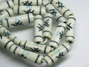 TOKO-BEADS AB195-09N Bone bead (strand) 5.5~6.5mm AB195-09N ボーンビーズ（連） 5.5~6.5mm Asian bead & African bead  Handmade,Lampeork,bead,asia,india,ethnic,parts,accessory,beads とんぼ玉,ビーズ,トンボ玉,アジア,インド,エスニック,手作り,パーツ,アクセサリー