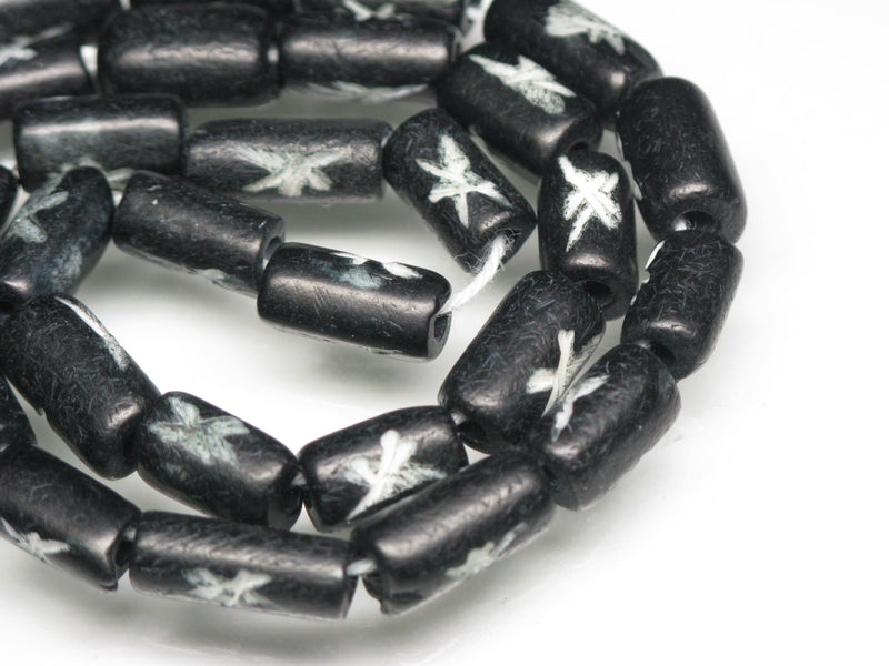 TOKO-BEADS AB196-23N Bone bead (strand) 5~6mm AB196-23N ボーンビーズ（連） 5~6mm Asian bead & African bead  Handmade,Lampeork,bead,asia,india,ethnic,parts,accessory,beads とんぼ玉,ビーズ,トンボ玉,アジア,インド,エスニック,手作り,パーツ,アクセサリー