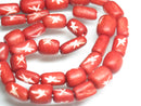 TOKO-BEADS AB196-27N Bone bead (strand) 5~9mm AB196-27N ボーンビーズ（連） 5~9mm Asian bead & African bead  Handmade,Lampeork,bead,asia,india,ethnic,parts,accessory,beads とんぼ玉,ビーズ,トンボ玉,アジア,インド,エスニック,手作り,パーツ,アクセサリー