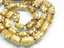 TOKO-BEADS AB196-37N Bone bead (strand) 6~7.5mm AB196-37N ボーンビーズ（連） 6~7.5mm Asian bead & African bead  Handmade,Lampeork,bead,asia,india,ethnic,parts,accessory,beads とんぼ玉,ビーズ,トンボ玉,アジア,インド,エスニック,手作り,パーツ,アクセサリー