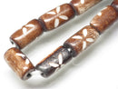 TOKO-BEADS AB196-38N Bone bead (strand) 6~7.5mm AB196-38N ボーンビーズ（連） 6~7.5mm Asian bead & African bead  Handmade,Lampeork,bead,asia,india,ethnic,parts,accessory,beads とんぼ玉,ビーズ,トンボ玉,アジア,インド,エスニック,手作り,パーツ,アクセサリー