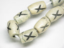 TOKO-BEADS AB197-08N Bone bead (strand) 7~8mm AB197-08N ボーンビーズ（連） 7~8mm Asian bead & African bead  Handmade,Lampeork,bead,asia,india,ethnic,parts,accessory,beads とんぼ玉,ビーズ,トンボ玉,アジア,インド,エスニック,手作り,パーツ,アクセサリー