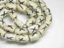 TOKO-BEADS AB197-08N Bone bead (strand) 7~8mm AB197-08N ボーンビーズ（連） 7~8mm Asian bead & African bead  Handmade,Lampeork,bead,asia,india,ethnic,parts,accessory,beads とんぼ玉,ビーズ,トンボ玉,アジア,インド,エスニック,手作り,パーツ,アクセサリー