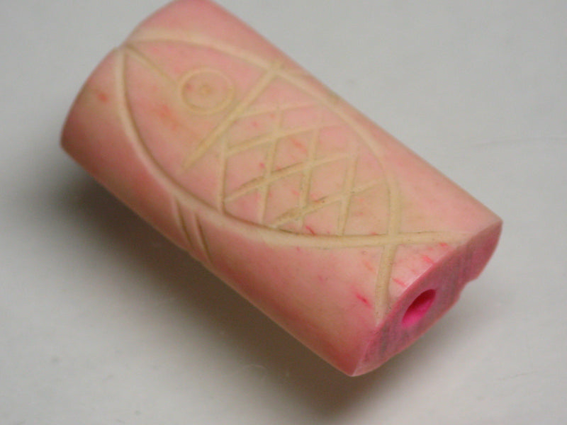 TOKO-BEADS AB200-84S Bone bead (Fish) 12~16.5mm AB200-84S ボーンビーズ（魚） 12~16.5mm Asian bead & African bead  Handmade,Lampeork,bead,asia,india,ethnic,parts,accessory,beads とんぼ玉,ビーズ,トンボ玉,アジア,インド,エスニック,手作り,パーツ,アクセサリー