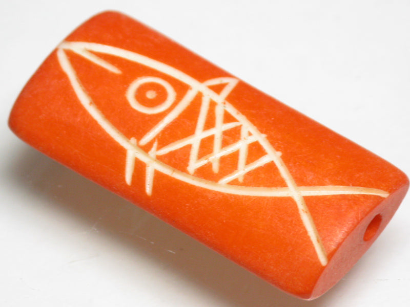 TOKO-BEADS AB200-88S Bone bead (Fish) 13~15mm AB200-88S ボーンビーズ（魚） 13~15mm Asian bead & African bead  Handmade,Lampeork,bead,asia,india,ethnic,parts,accessory,beads とんぼ玉,ビーズ,トンボ玉,アジア,インド,エスニック,手作り,パーツ,アクセサリー