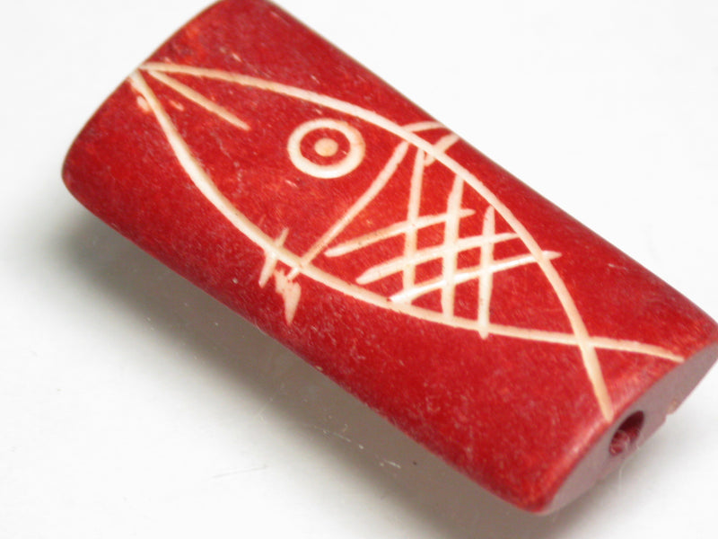 TOKO-BEADS AB200-90S Bone bead (Fish) 13~15mm AB200-90S ボーンビーズ（魚） 13~15mm Asian bead & African bead  Handmade,Lampeork,bead,asia,india,ethnic,parts,accessory,beads とんぼ玉,ビーズ,トンボ玉,アジア,インド,エスニック,手作り,パーツ,アクセサリー