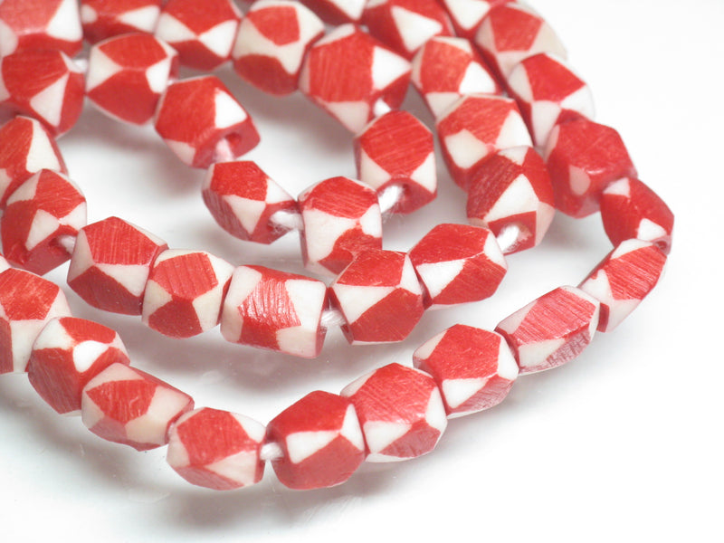 TOKO-BEADS AB204-31N Bone bead (strand) 5.5~7mm AB204-31N 多面カットボーンビーズ（連） 5.5~7mm Asian bead & African bead  Handmade,Lampeork,bead,asia,india,ethnic,parts,accessory,beads とんぼ玉,ビーズ,トンボ玉,アジア,インド,エスニック,手作り,パーツ,アクセサリー