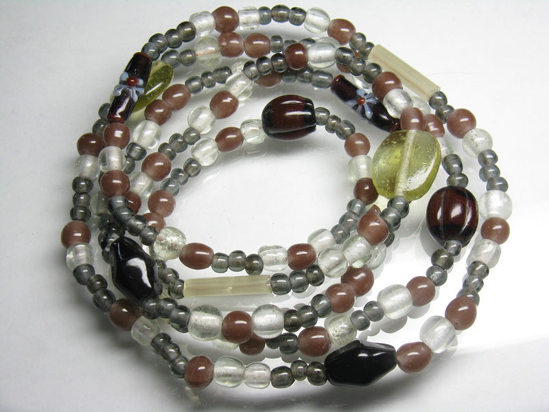 | TOKO-BEADS |AG001N-19 ガラスビーズアソート120cm（連） 5~13mmとんぼ玉,ビーズ,トンボ玉,アジア,インド,エスニック,手作り,パーツ,アクセサリー