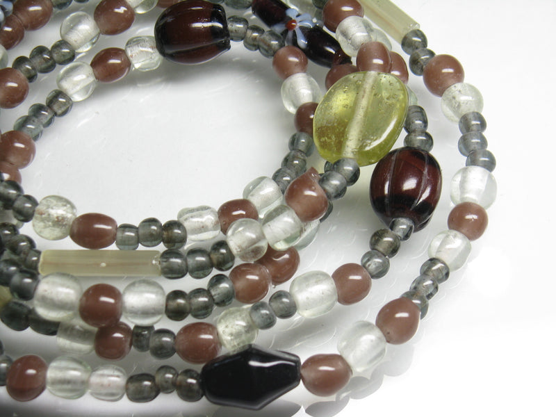 TOKO-BEADS AG001N-19 Assorted glass bead 120cm (strand) 5~13mm AG001N-19 ガラスビーズアソート120cm（連） 5~13mm Asian bead & African bead  Handmade,Lampeork,bead,asia,india,ethnic,parts,accessory,beads とんぼ玉,ビーズ,トンボ玉,アジア,インド,エスニック,手作り,パーツ,アクセサリー