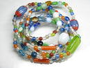TOKO-BEADS AG001-21N Assorted glass bead 120cm (strand) 5~13mm AG001-21N ガラスビーズアソート120cm（連） 5~13mm Asian bead & African bead  Handmade,Lampeork,bead,asia,india,ethnic,parts,accessory,beads とんぼ玉,ビーズ,トンボ玉,アジア,インド,エスニック,手作り,パーツ,アクセサリー