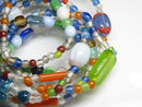 TOKO-BEADS AG001-21N Assorted glass bead 120cm (strand) 5~13mm AG001-21N ガラスビーズアソート120cm（連） 5~13mm Asian bead & African bead  Handmade,Lampeork,bead,asia,india,ethnic,parts,accessory,beads とんぼ玉,ビーズ,トンボ玉,アジア,インド,エスニック,手作り,パーツ,アクセサリー