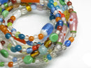 TOKO-BEADS AG001-22N Assorted glass bead 120cm (strand) 5~13mm AG001-22N ガラスビーズアソート120cm（連） 5~13mm Asian bead & African bead  Handmade,Lampeork,bead,asia,india,ethnic,parts,accessory,beads とんぼ玉,ビーズ,トンボ玉,アジア,インド,エスニック,手作り,パーツ,アクセサリー