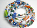 TOKO-BEADS AG001-23N Assorted glass bead 120cm (strand) 5~13mm AG001-23N ガラスビーズアソート120cm（連） 5~13mm Asian bead & African bead  Handmade,Lampeork,bead,asia,india,ethnic,parts,accessory,beads とんぼ玉,ビーズ,トンボ玉,アジア,インド,エスニック,手作り,パーツ,アクセサリー