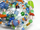 TOKO-BEADS AG001-25N Assorted glass bead 120cm (strand) 5~13mm AG001-25N ガラスビーズアソート120cm（連） 5~13mm Asian bead & African bead  Handmade,Lampeork,bead,asia,india,ethnic,parts,accessory,beads とんぼ玉,ビーズ,トンボ玉,アジア,インド,エスニック,手作り,パーツ,アクセサリー