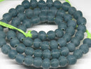 TOKO-BEADS AG002N-05 Glass bead (strand) 7~8mm AG002N-05 つや消しガラスビーズ（連） 7~8mm Asian bead & African bead  Handmade,Lampeork,bead,asia,india,ethnic,parts,accessory,beads とんぼ玉,ビーズ,トンボ玉,アジア,インド,エスニック,手作り,パーツ,アクセサリー