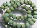 TOKO-BEADS AG002N-09 Glass bead (strand) 7~8mm AG002N-09 つや消しガラスビーズ（連） 7~8mm Asian bead & African bead  Handmade,Lampeork,bead,asia,india,ethnic,parts,accessory,beads とんぼ玉,ビーズ,トンボ玉,アジア,インド,エスニック,手作り,パーツ,アクセサリー