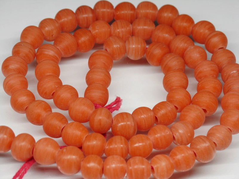 TOKO-BEADS AG002N-12 Glass bead (strand) 7~8mm AG002N-12 つや消しガラスビーズ（連） 7~8mm Asian bead & African bead  Handmade,Lampeork,bead,asia,india,ethnic,parts,accessory,beads とんぼ玉,ビーズ,トンボ玉,アジア,インド,エスニック,手作り,パーツ,アクセサリー