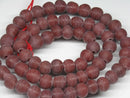 TOKO-BEADS AG002N-21 Glass bead (strand) 7~8mm AG002N-21 つや消しガラスビーズ（連） 7~8mm Asian bead & African bead  Handmade,Lampeork,bead,asia,india,ethnic,parts,accessory,beads とんぼ玉,ビーズ,トンボ玉,アジア,インド,エスニック,手作り,パーツ,アクセサリー