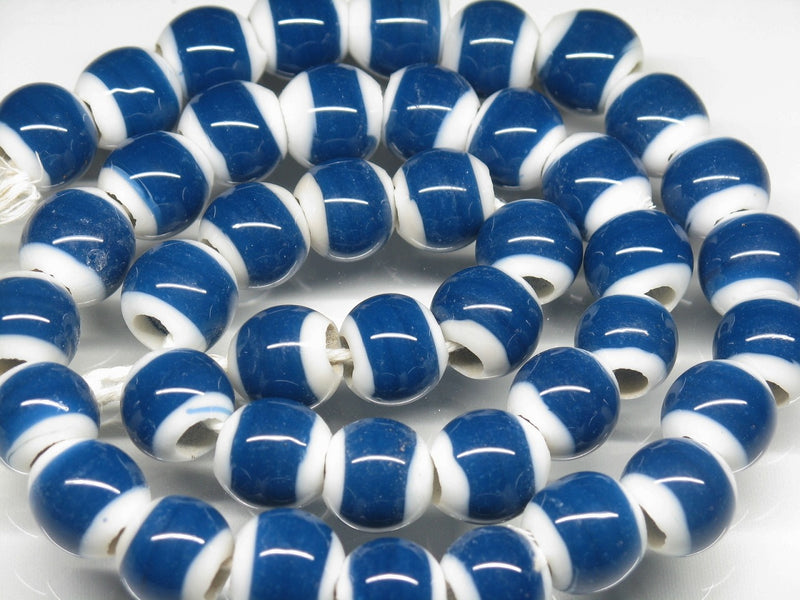 TOKO-BEADS AG003N-08 Glass bead (strand) 10~12mm AG003N-08 ガラスビーズ（連） 10~12mm Asian bead & African bead  Handmade,Lampeork,bead,asia,india,ethnic,parts,accessory,beads とんぼ玉,ビーズ,トンボ玉,アジア,インド,エスニック,手作り,パーツ,アクセサリー