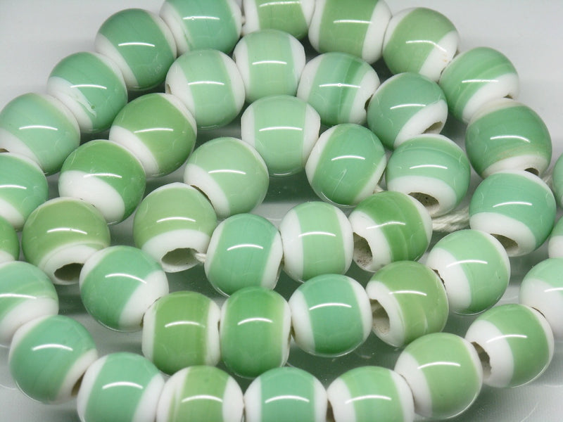 TOKO-BEADS AG003N-16 Glass bead (strand) 10~12mm AG003N-16 ガラスビーズ（連） 10~12mm Asian bead & African bead  Handmade,Lampeork,bead,asia,india,ethnic,parts,accessory,beads とんぼ玉,ビーズ,トンボ玉,アジア,インド,エスニック,手作り,パーツ,アクセサリー