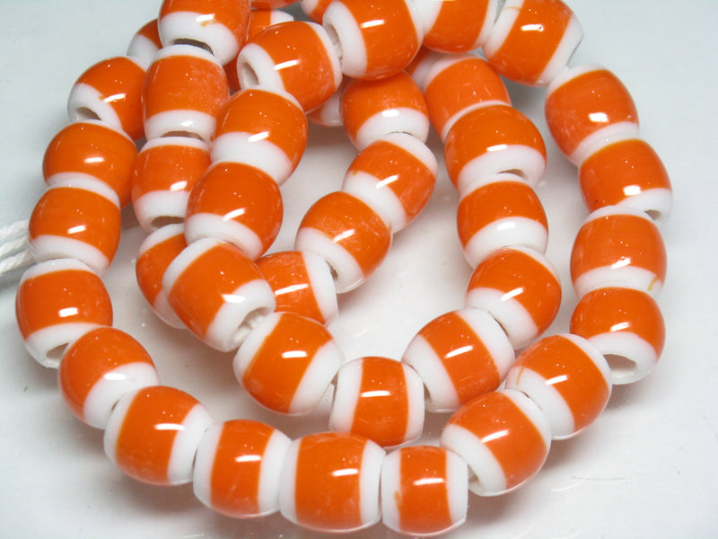 | TOKO-BEADS |AG003N-01 ガラスビーズ（連） 11~12mmとんぼ玉,ビーズ,トンボ玉,アジア,インド,エスニック,手作り,パーツ,アクセサリー