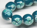 TOKO-BEADS AG006-02N Glass bead (strand) 11mm AG006-02N フラワービーズ（連） 11mm Asian bead & African bead  Handmade,Lampeork,bead,asia,india,ethnic,parts,accessory,beads とんぼ玉,ビーズ,トンボ玉,アジア,インド,エスニック,手作り,パーツ,アクセサリー