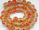 TOKO-BEADS AG006N-06 Glass bead (strand) 11mm AG006N-06 フラワービーズ（連） 11mm Asian bead & African bead  Handmade,Lampeork,bead,asia,india,ethnic,parts,accessory,beads とんぼ玉,ビーズ,トンボ玉,アジア,インド,エスニック,手作り,パーツ,アクセサリー