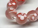 TOKO-BEADS AG006-07N Glass bead (strand) 11mm AG006-07N フラワービーズ（連） 11mm Asian bead & African bead  Handmade,Lampeork,bead,asia,india,ethnic,parts,accessory,beads とんぼ玉,ビーズ,トンボ玉,アジア,インド,エスニック,手作り,パーツ,アクセサリー