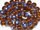 TOKO-BEADS AG006N-15 Glass bead (strand) 13mm AG006N-15 フラワービーズ（連） 13mm Asian bead & African bead  Handmade,Lampeork,bead,asia,india,ethnic,parts,accessory,beads とんぼ玉,ビーズ,トンボ玉,アジア,インド,エスニック,手作り,パーツ,アクセサリー