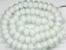 TOKO-BEADS AG007N-01 White Heart bead (strand) 11~12mm AG007N-01 ホワイトハートビーズ（連） 11~12mm Asian bead & African bead  Handmade,Lampeork,bead,asia,india,ethnic,parts,accessory,beads とんぼ玉,ビーズ,トンボ玉,アジア,インド,エスニック,手作り,パーツ,アクセサリー