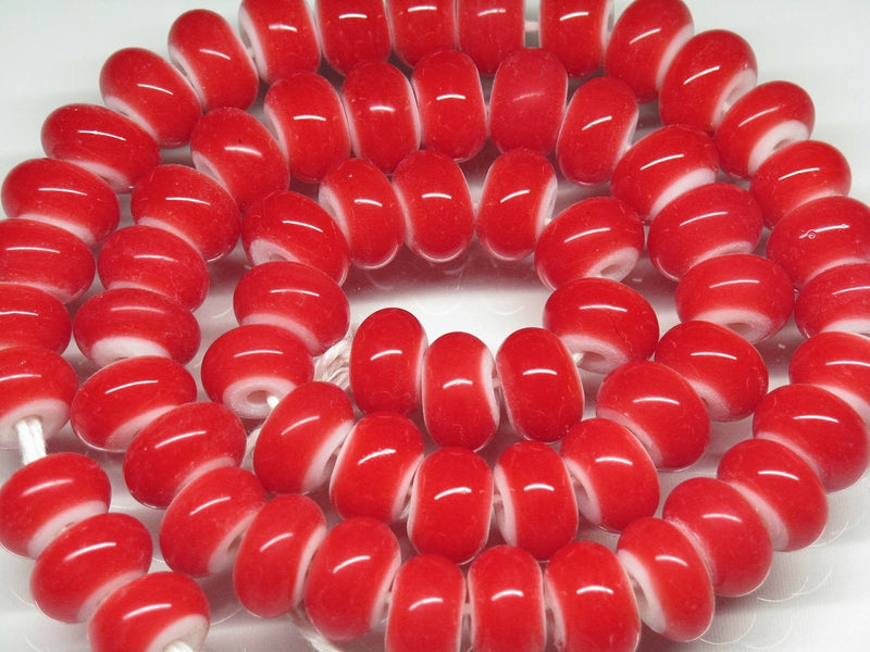 TOKO-BEADS AG007N-09 White Heart bead (strand) 11~12mm AG007N-09 ホワイトハートビーズ（連） 11~12mm Asian bead & African bead  Handmade,Lampeork,bead,asia,india,ethnic,parts,accessory,beads とんぼ玉,ビーズ,トンボ玉,アジア,インド,エスニック,手作り,パーツ,アクセサリー