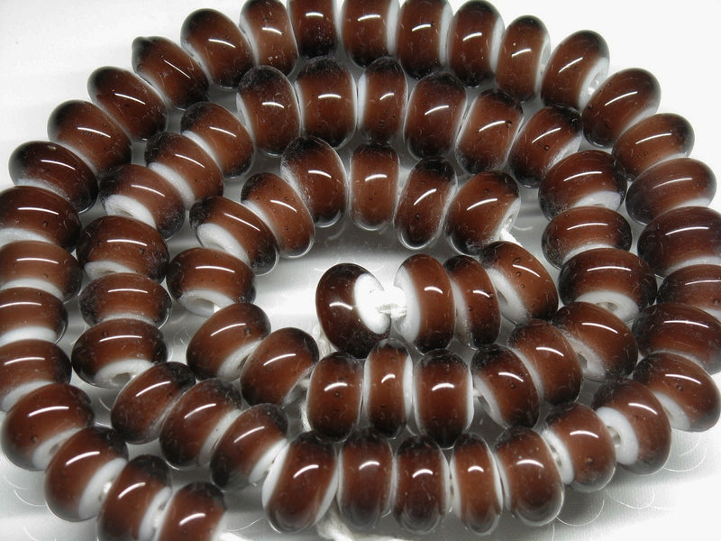 TOKO-BEADS AG007N-10 White Heart bead (strand) 11~12mm AG007N-10 ホワイトハートビーズ（連） 11~12mm Asian bead & African bead  Handmade,Lampeork,bead,asia,india,ethnic,parts,accessory,beads とんぼ玉,ビーズ,トンボ玉,アジア,インド,エスニック,手作り,パーツ,アクセサリー